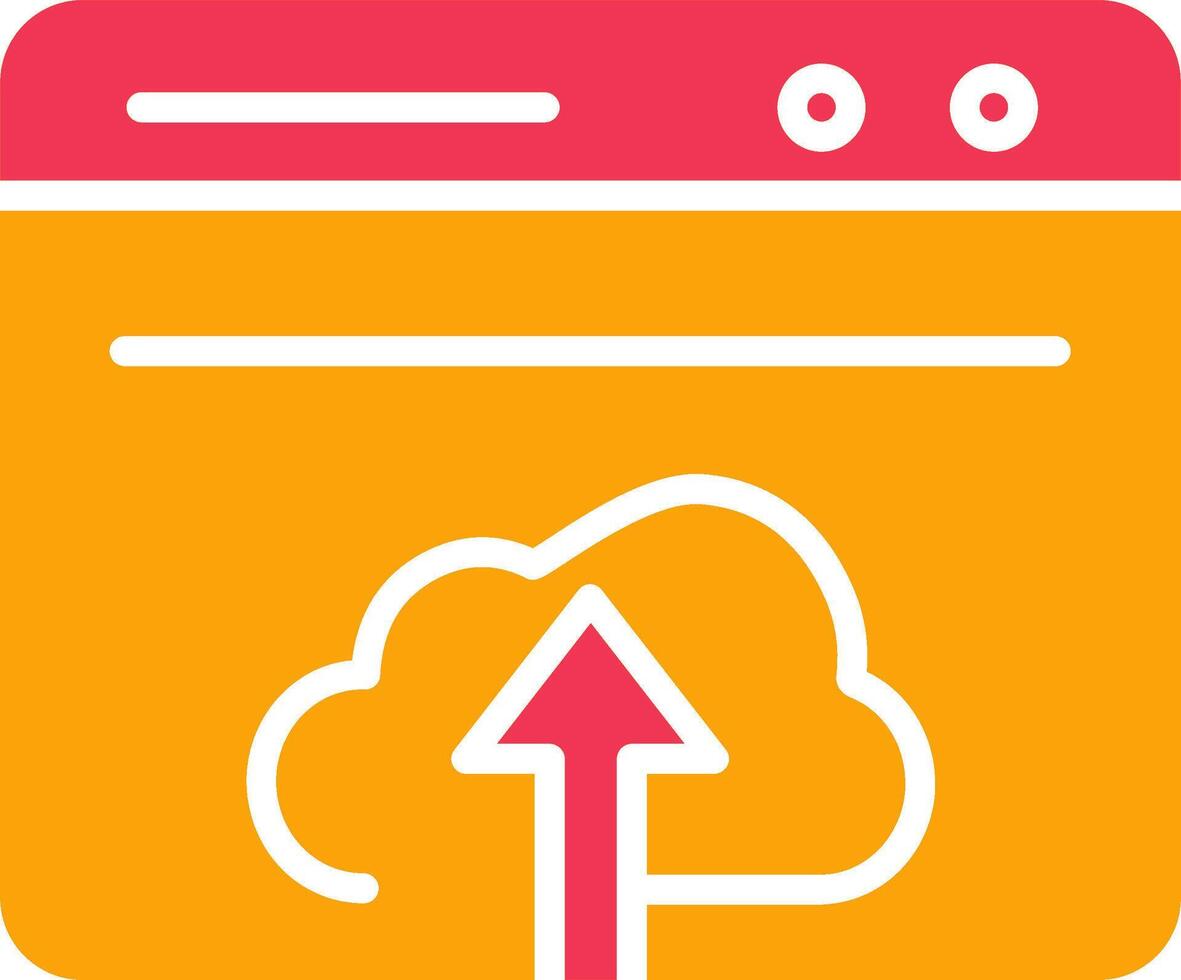 Upload Web Vector Icon