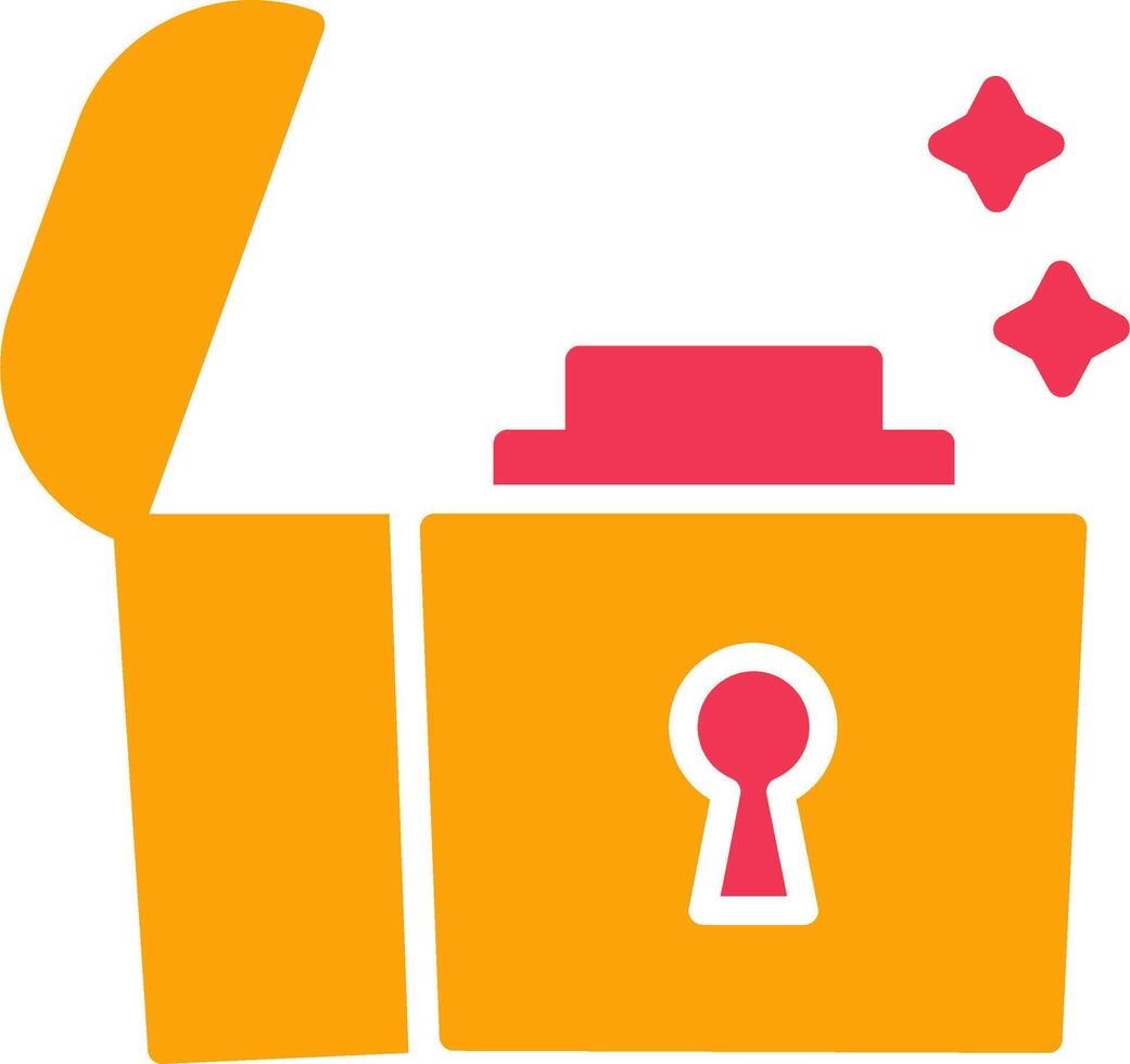 Open Treasure Box Vector Icon