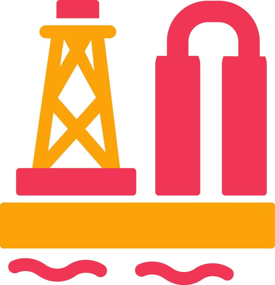 Oil Platform Vector Icon