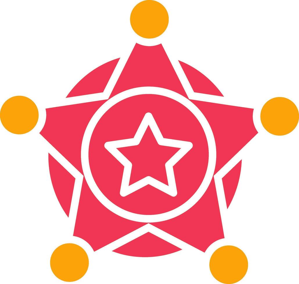 Sheriff Badge Vector Icon