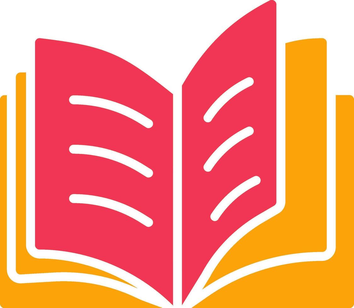 Open Book Vector Icon