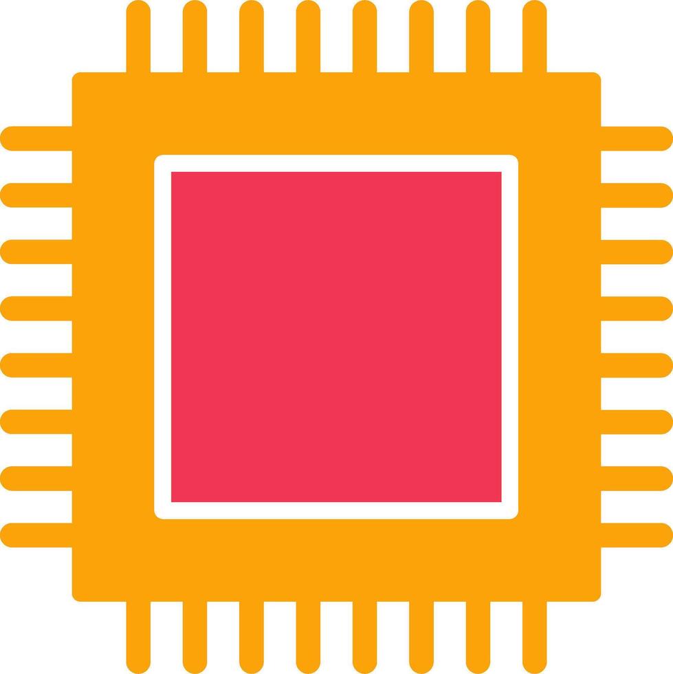 icono de vector de cpu