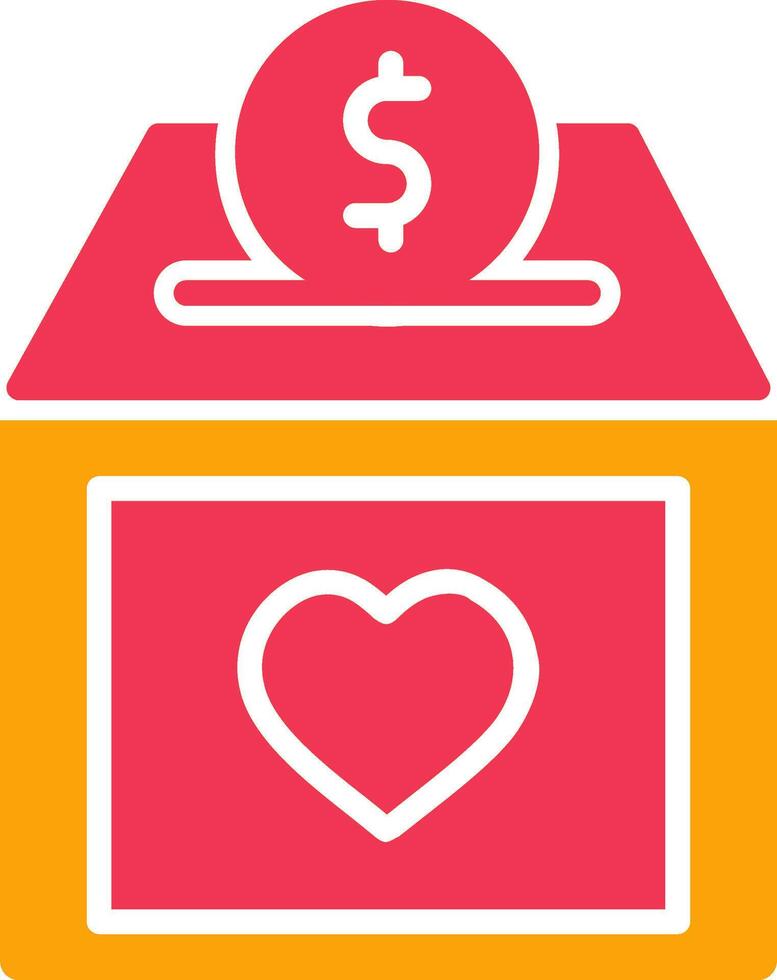 Charity Box Vector Icon