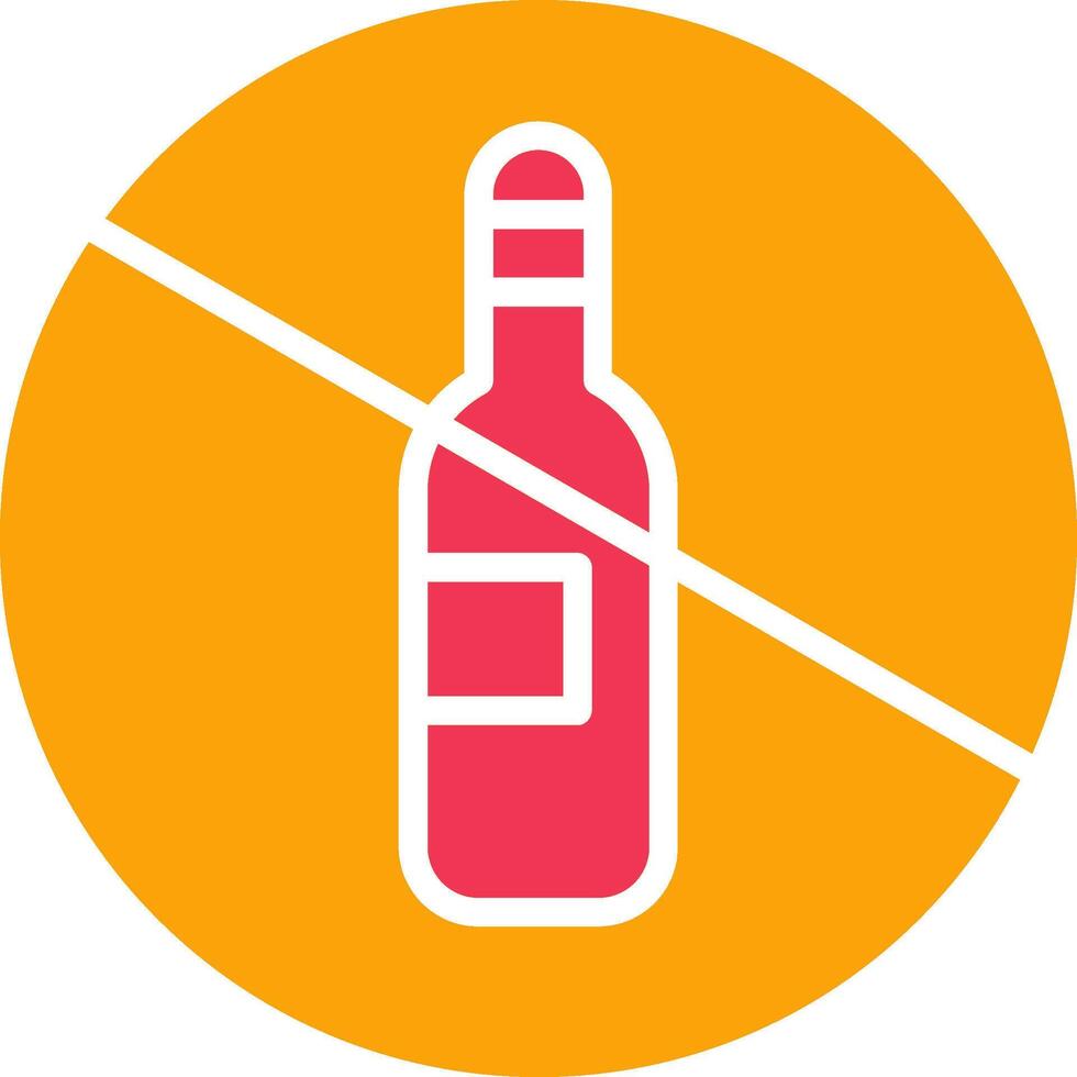No Drinking Vector Icon