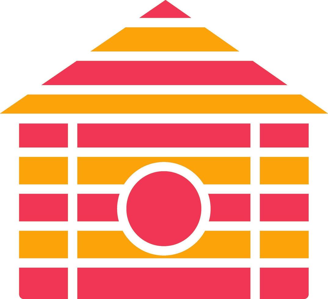 Wood Cabin Vector Icon