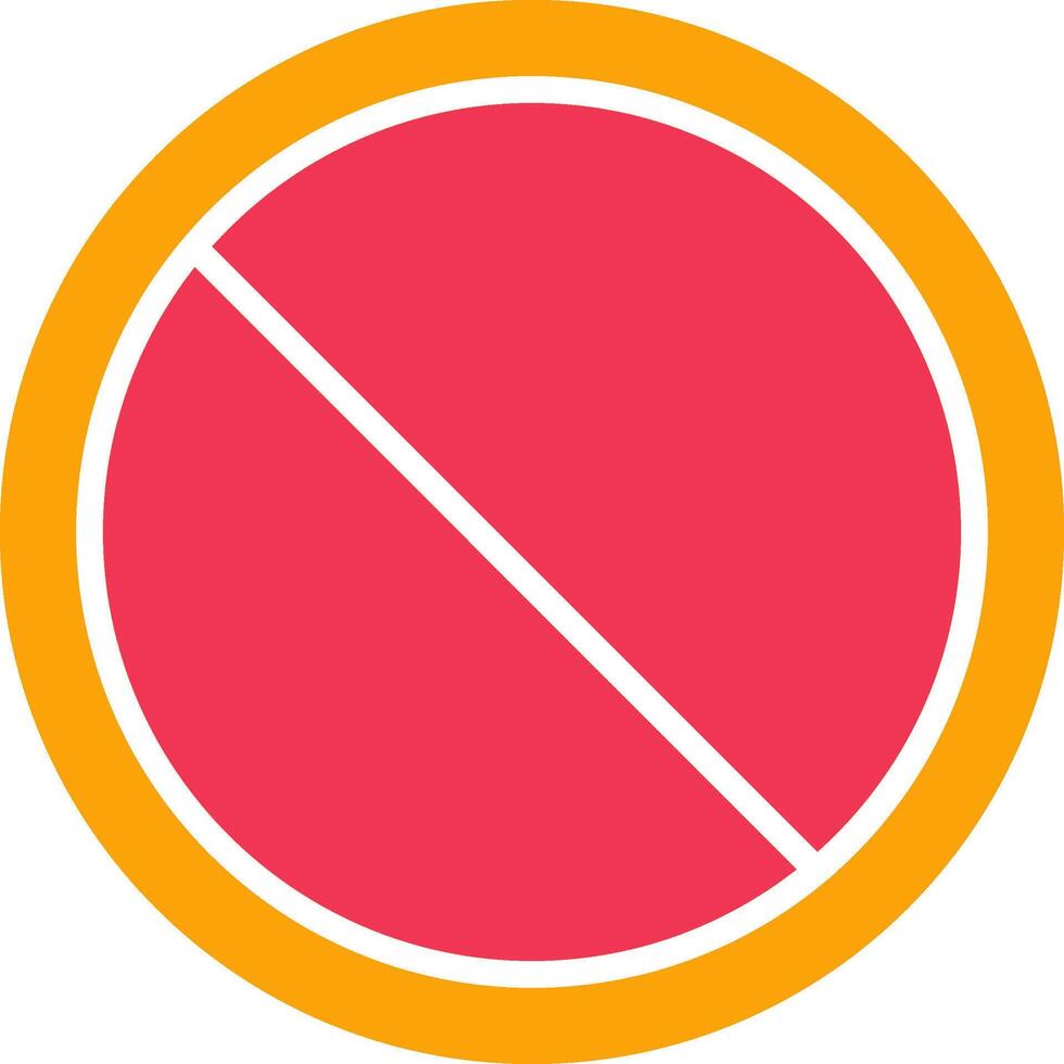 icono de vector prohibido