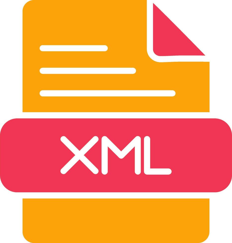 icono de vector xml