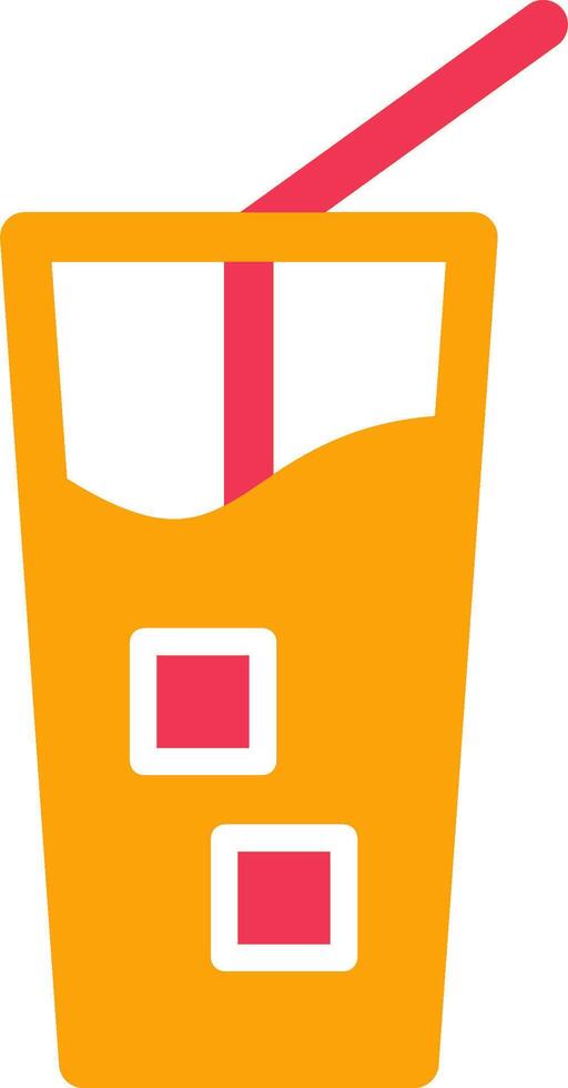 Iced Coffee Vector Icon