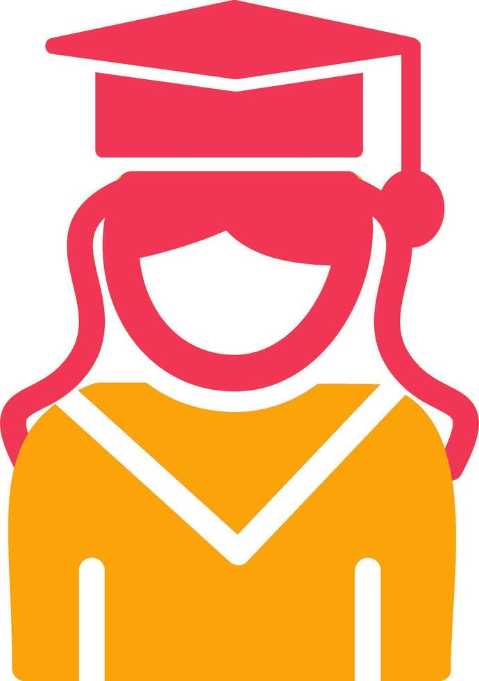 Female Graduate Vector Icon