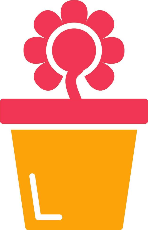 Flower Pot Vector Icon