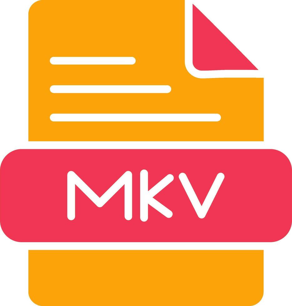 icono de vector mkv