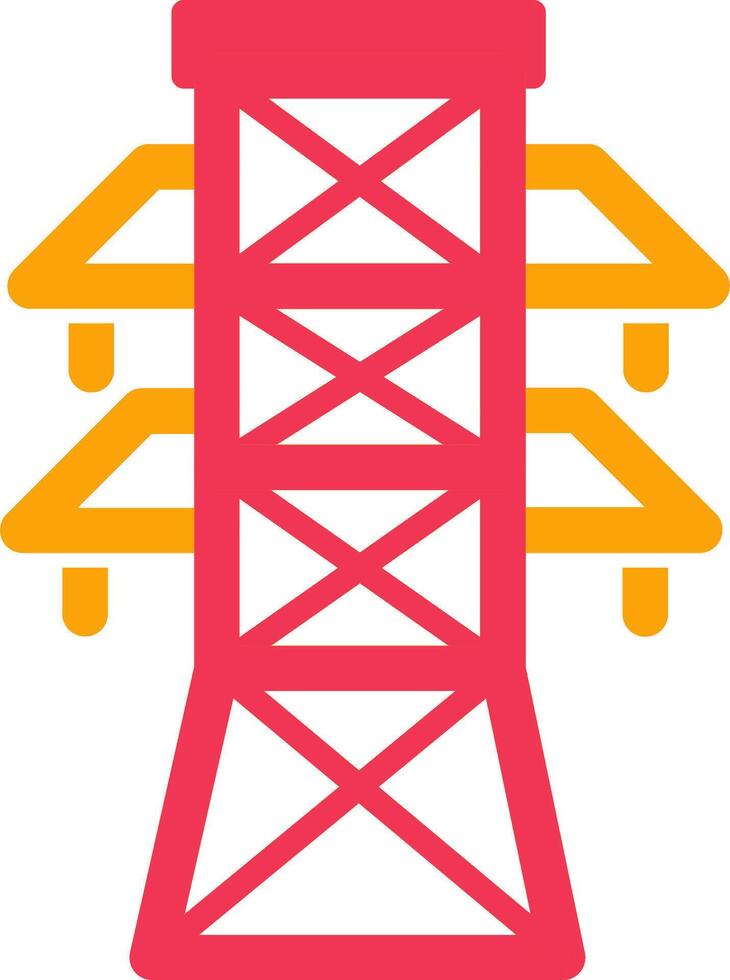 icono de vector de torre de electricidad