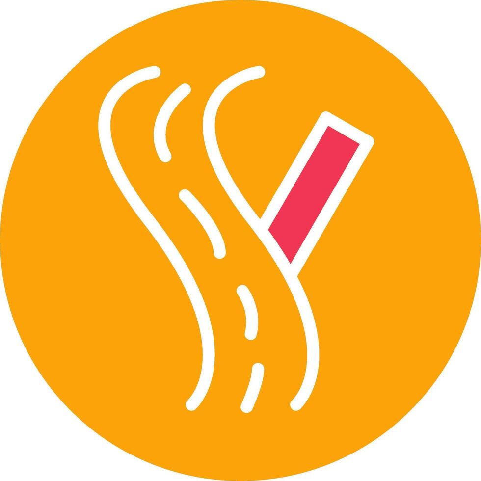 Linked Road Sign Vector Icon