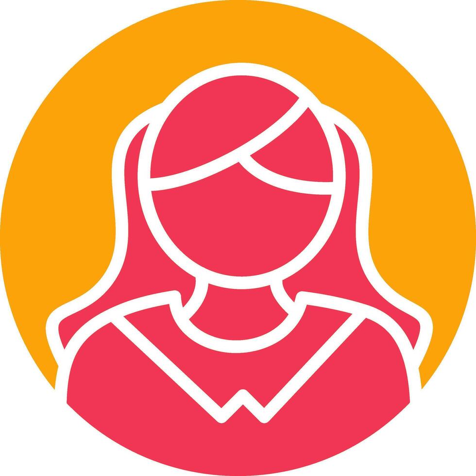 Female Profile Vector Icon