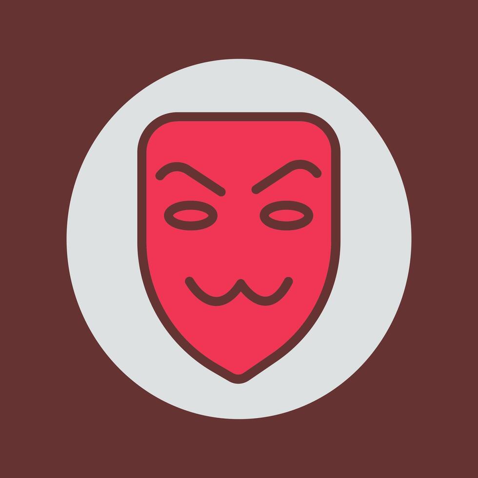 icono de vector de máscara de hacker