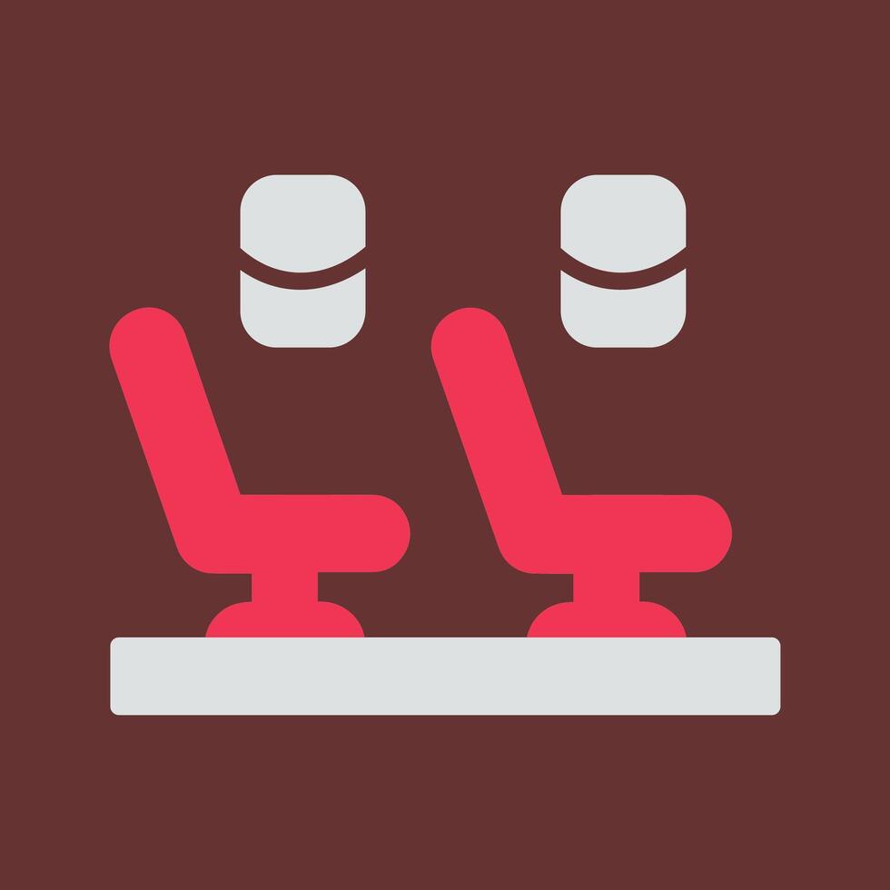 Seats in Plane Vector Icon