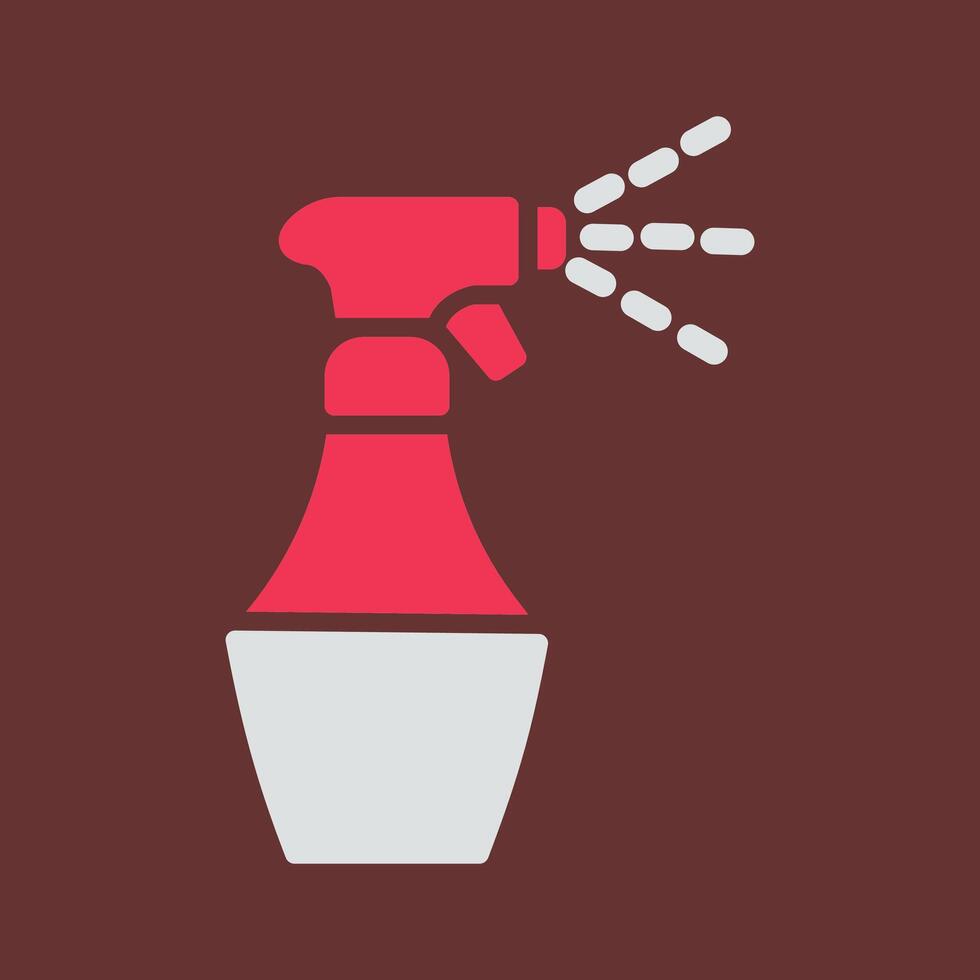 Water Spray Bottle Vector Icon