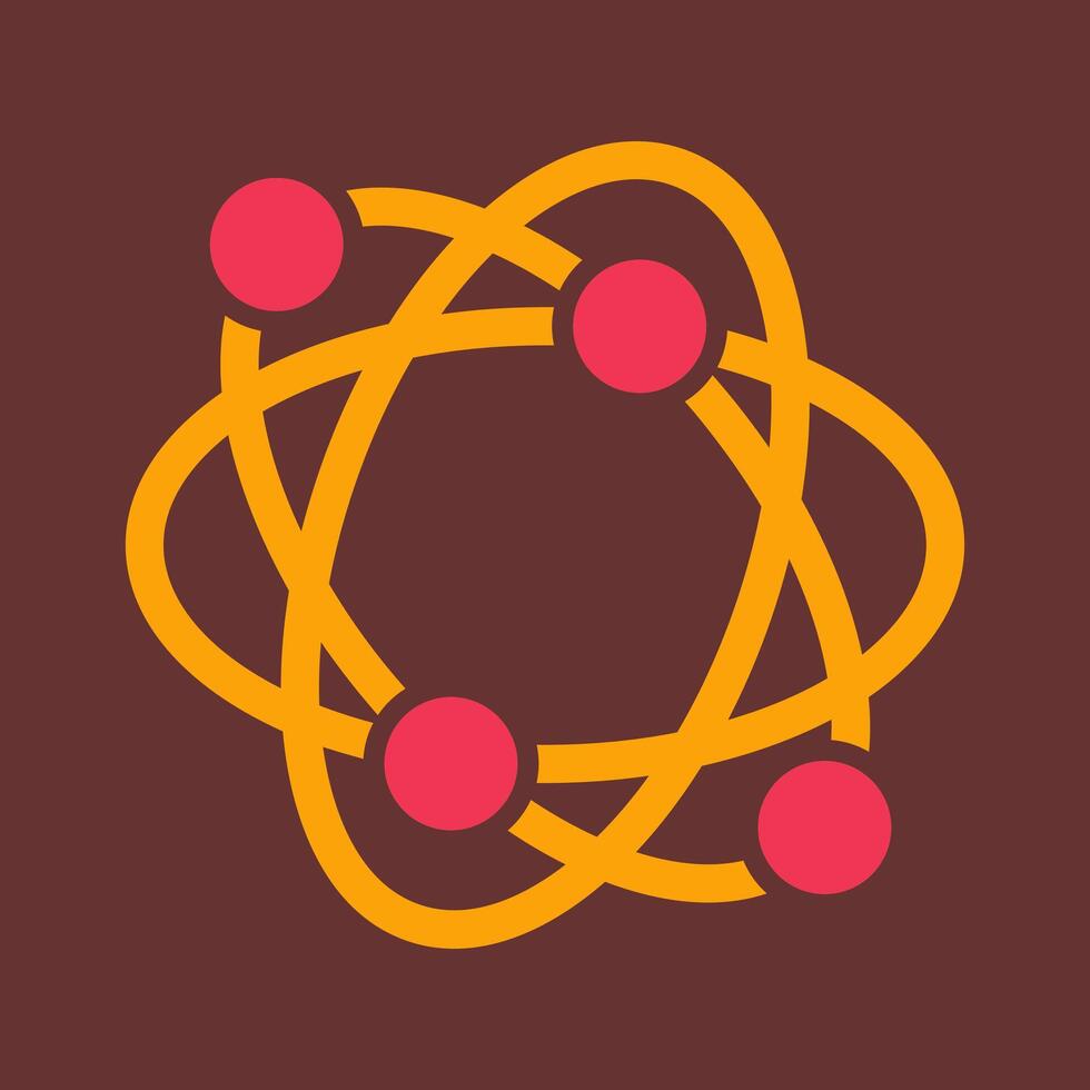 Atomic Structure Vector Icon