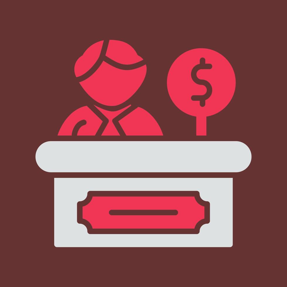 Cashier Vector Icon