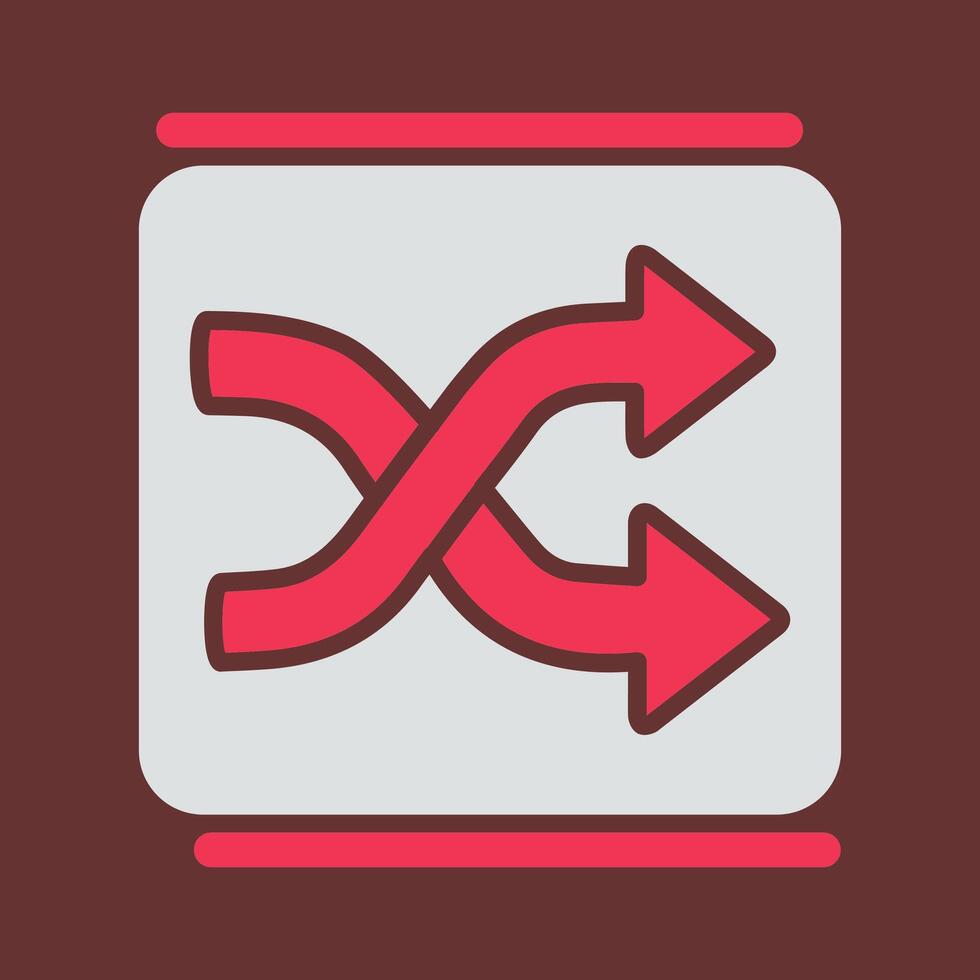 Shuffle Vector Icon