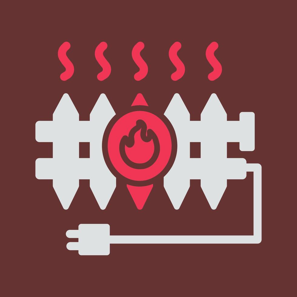 Heat Radiator Vector Icon
