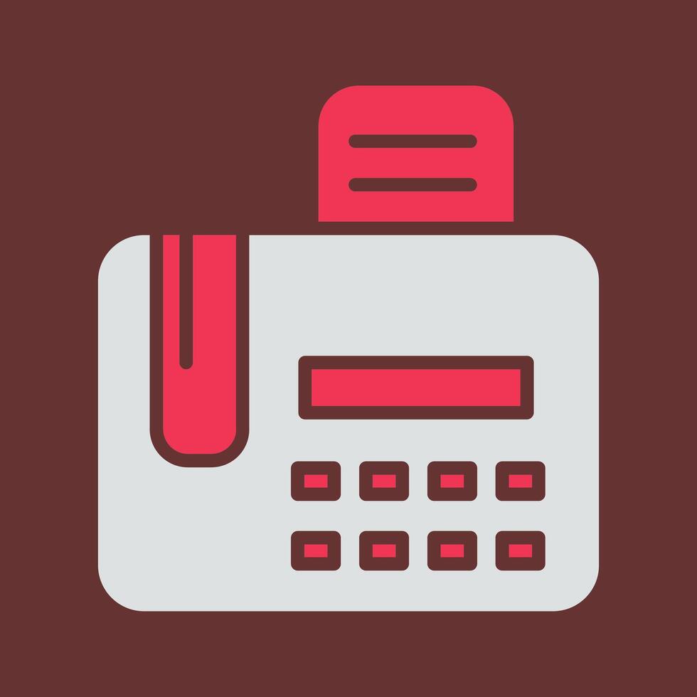 Fax Machine Vector Icon