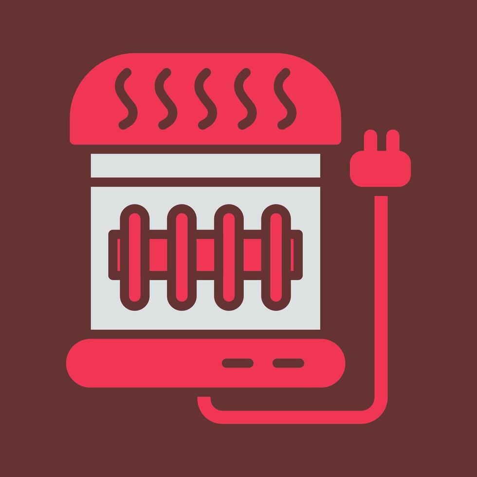 Electric Heater Vector Icon