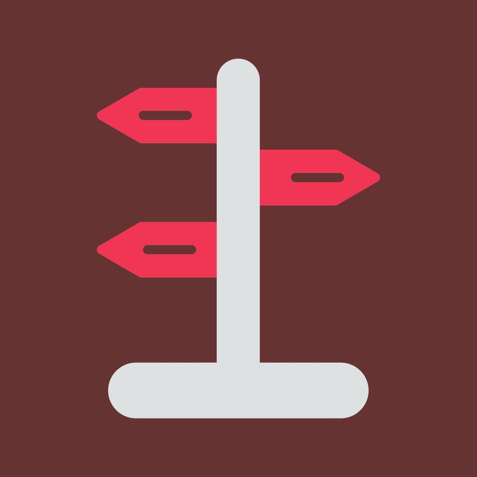 Signpost Vector Icon