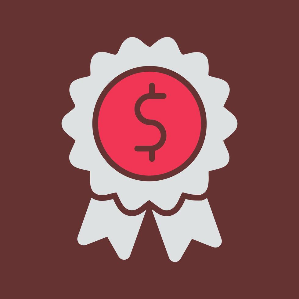 Dollar Badge Vector Icon