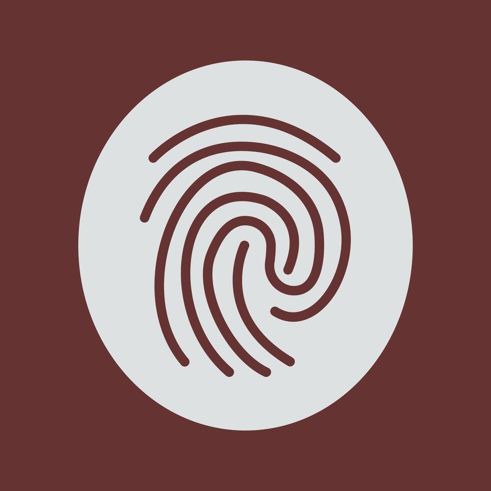 Fingerprint Vector Icon
