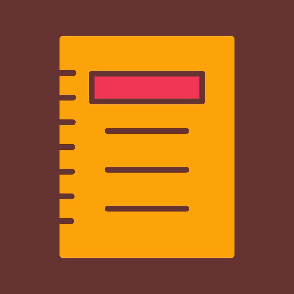 Notepad Vector Icon