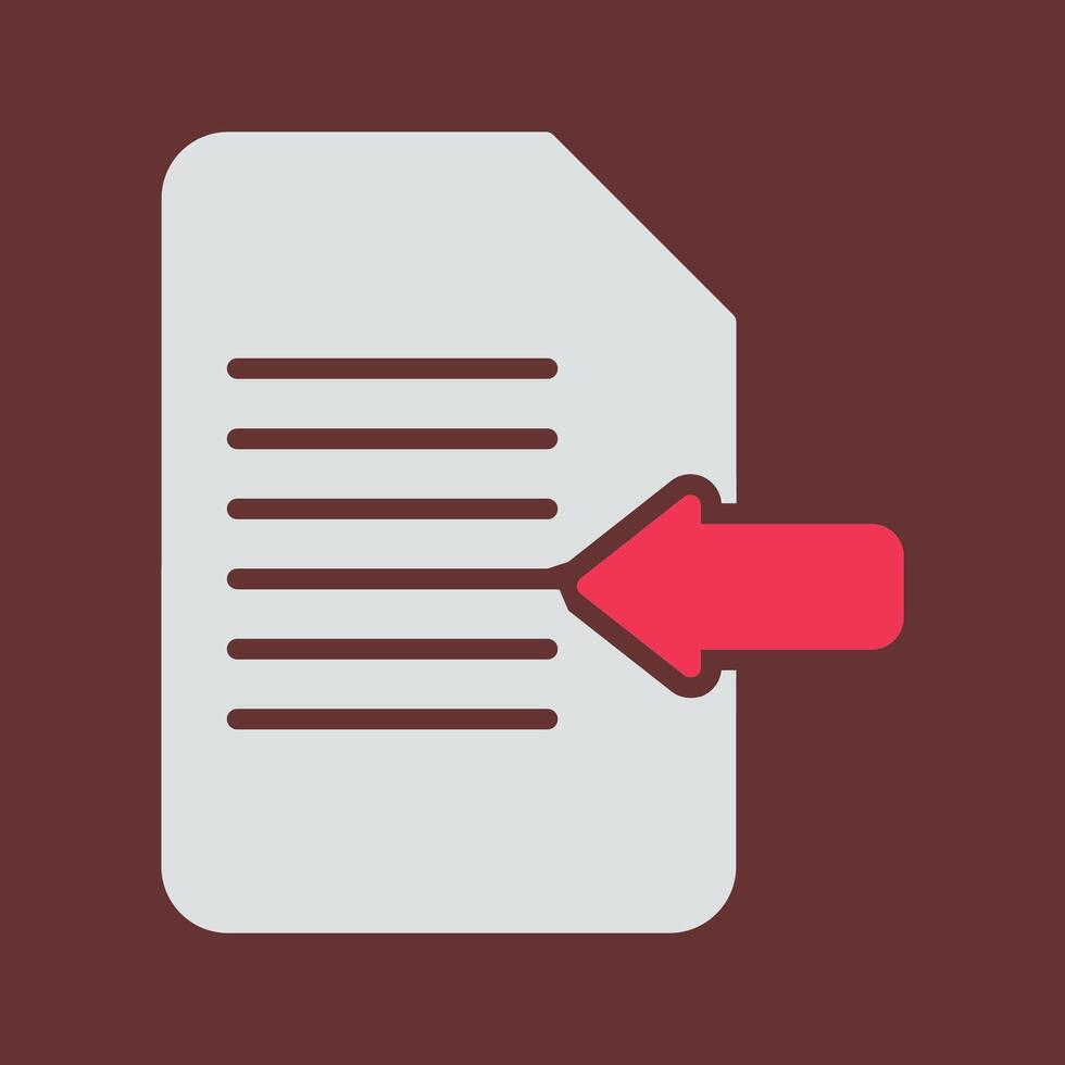 Import Document Vector Icon