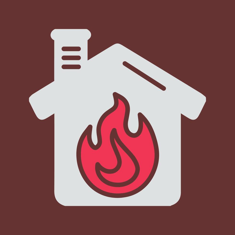 Housefire Vector Icon