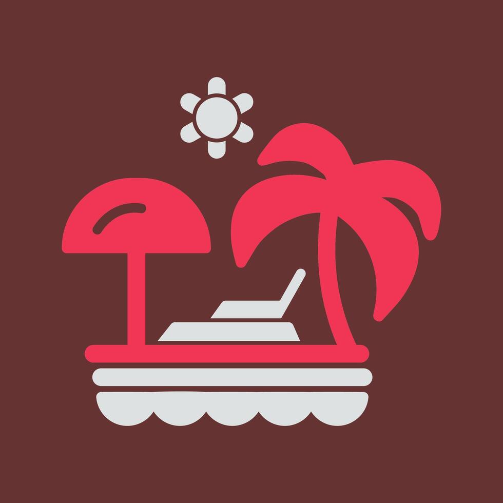 Vacation Spots Vector Icon