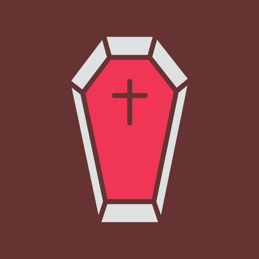 Coffin Vector Icon