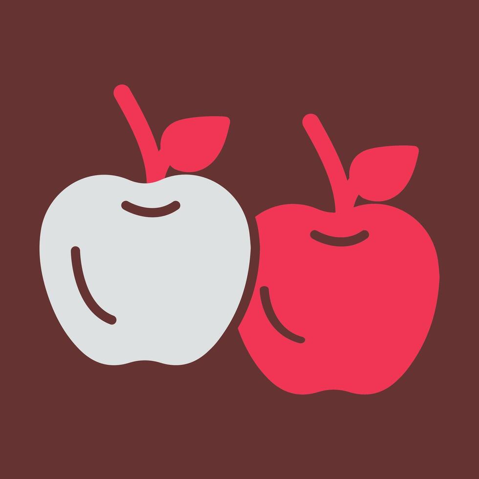 icono de vector de manzana