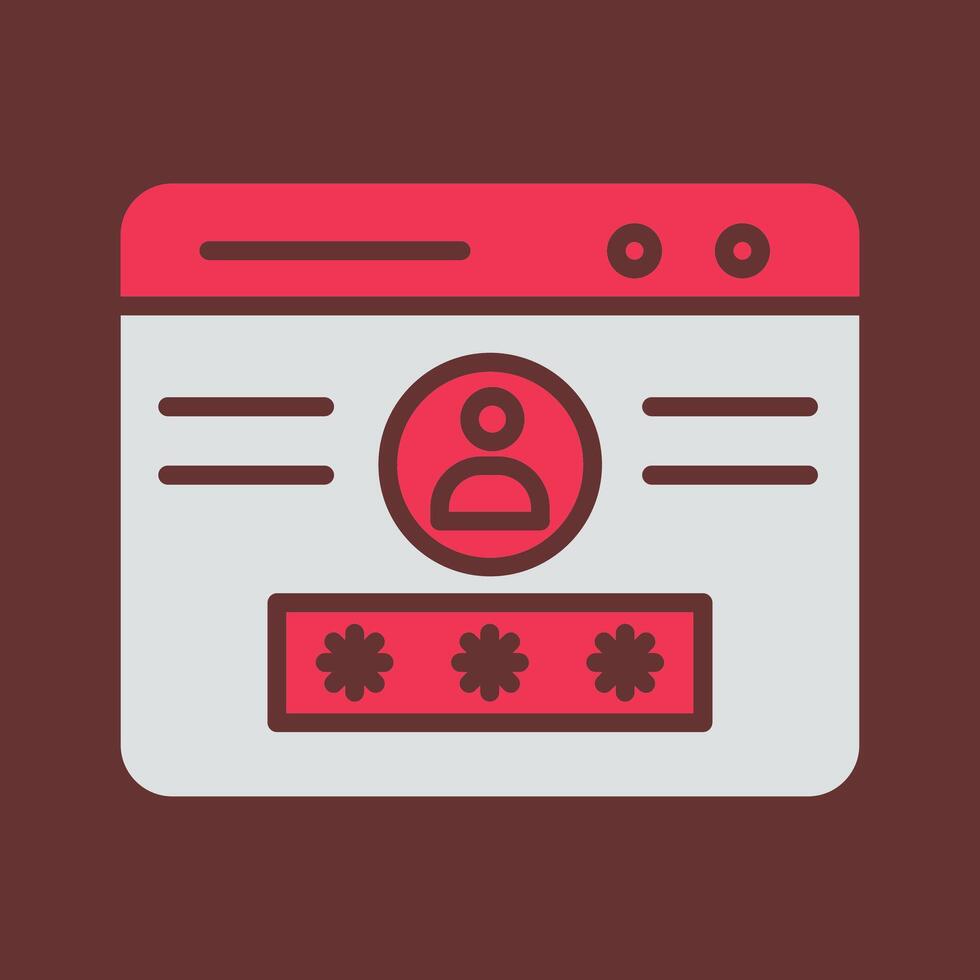 Web login Vector Icon