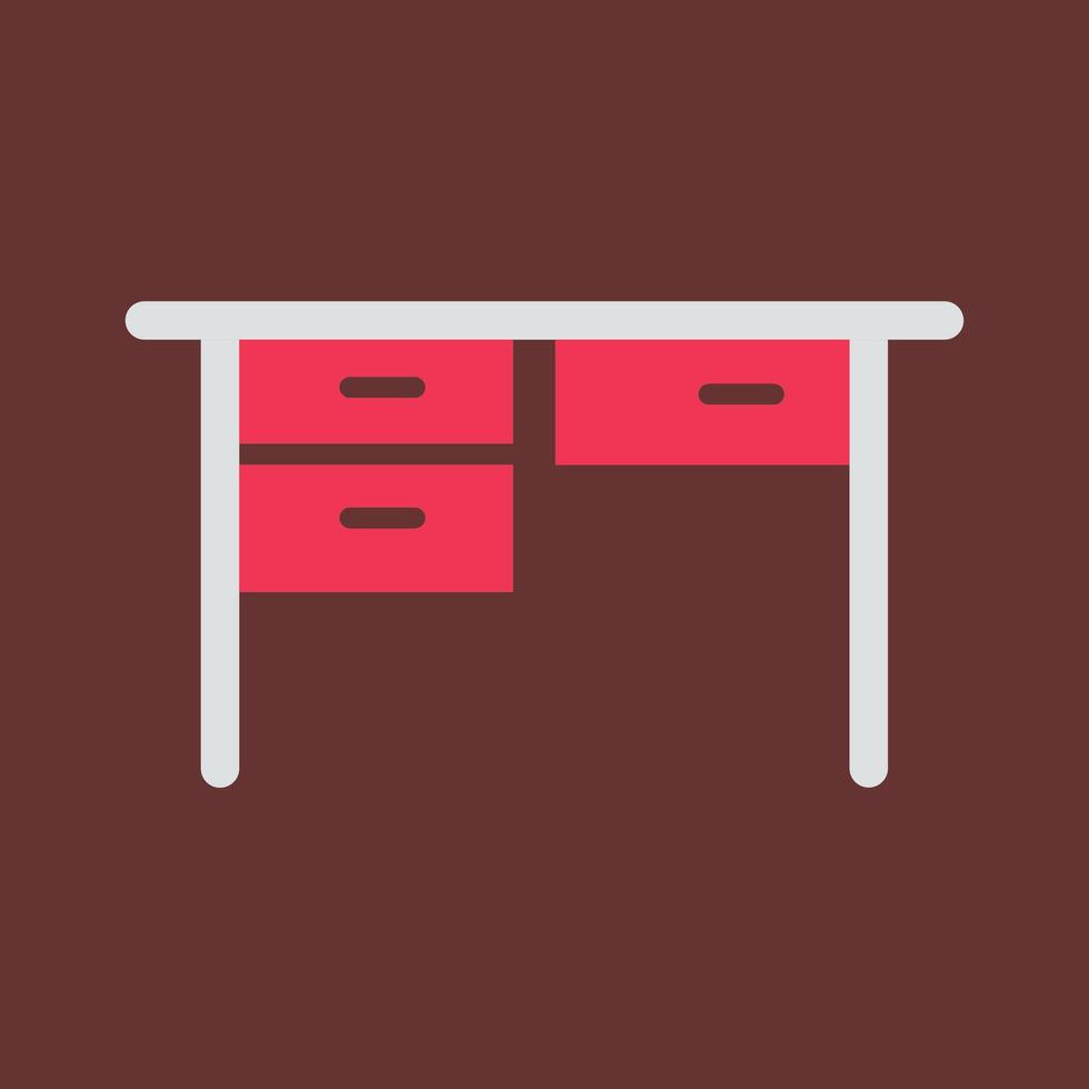 Table with Drawers II Vector Icon