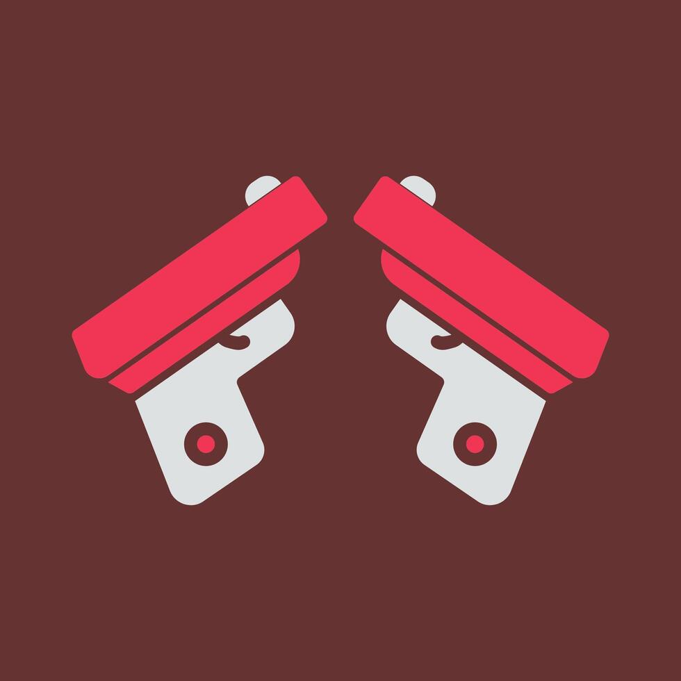 Two Guns Vector Icon