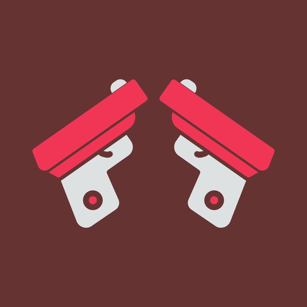 Two Guns Vector Icon