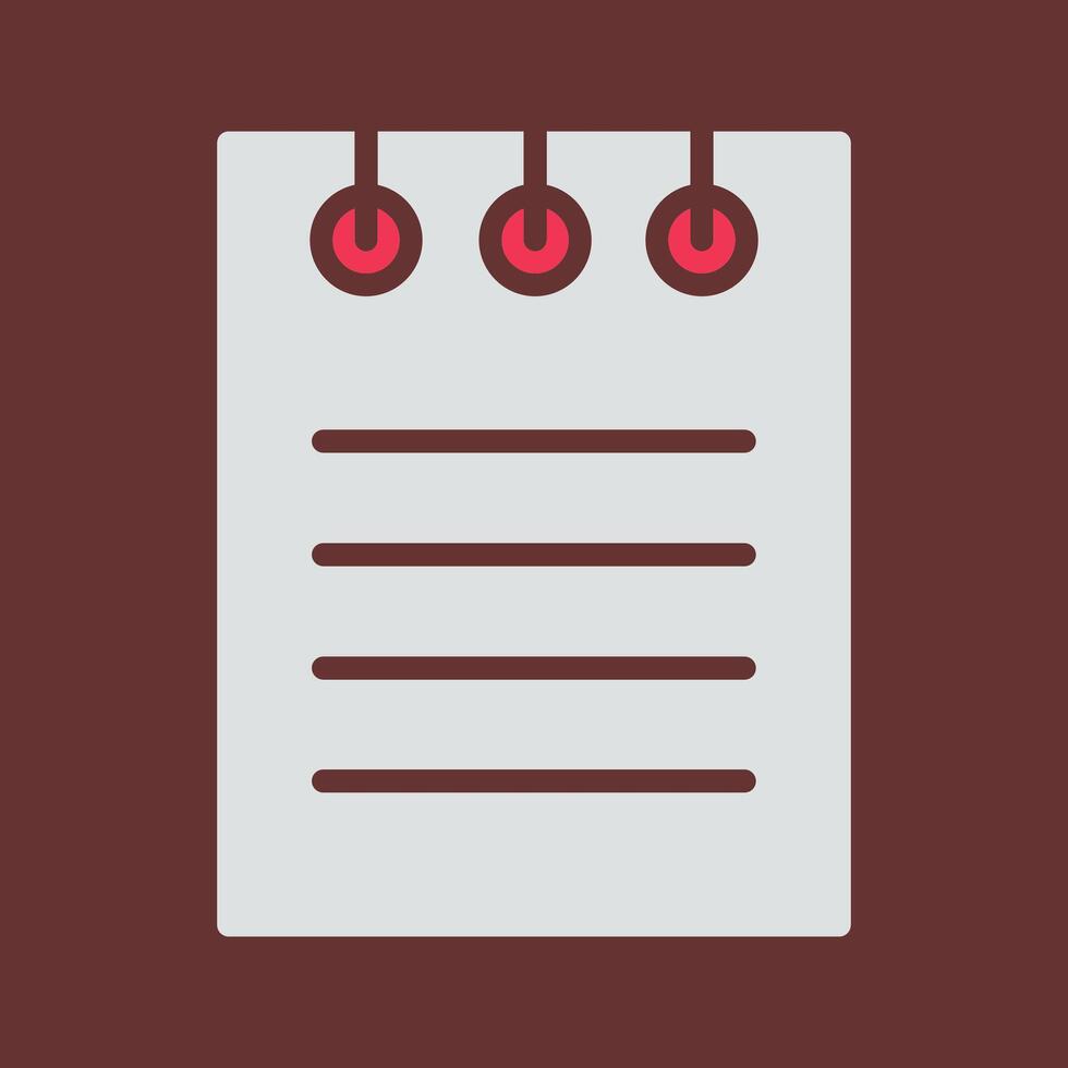 Notepad Vector Icon