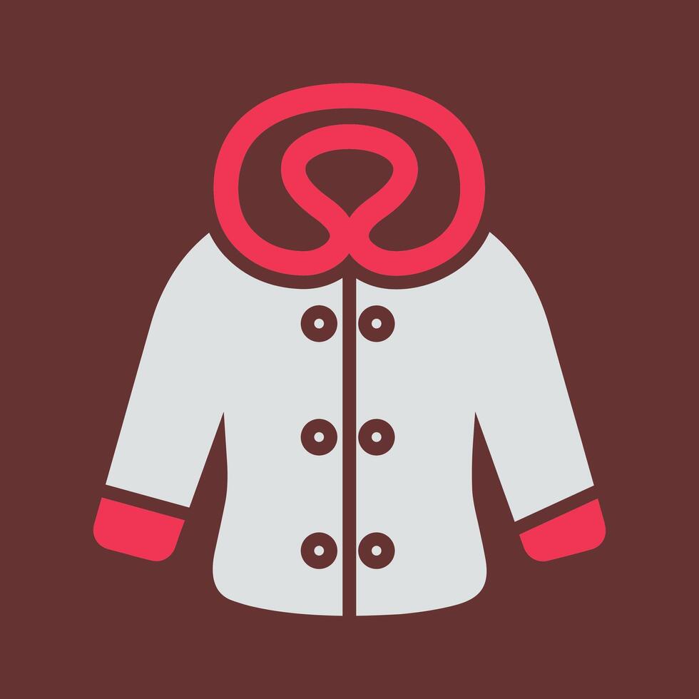 icono de vector de ropa de invierno