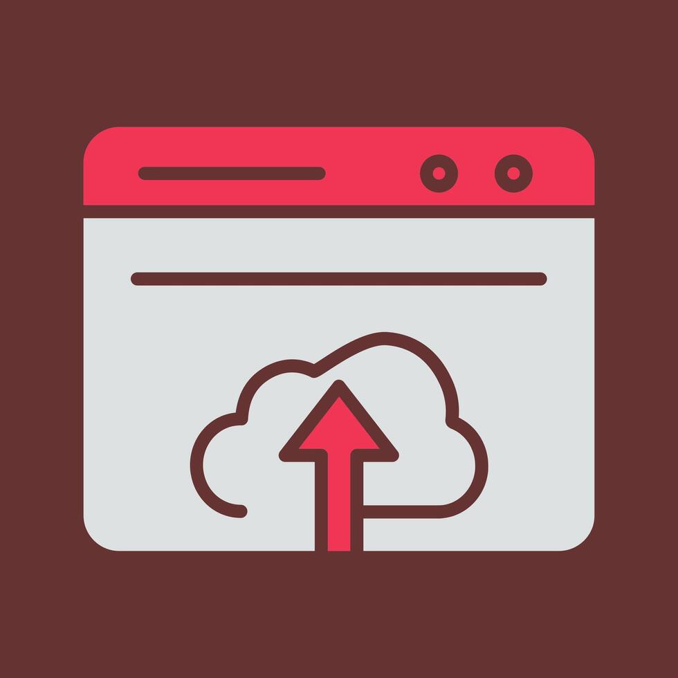 Upload Web Vector Icon