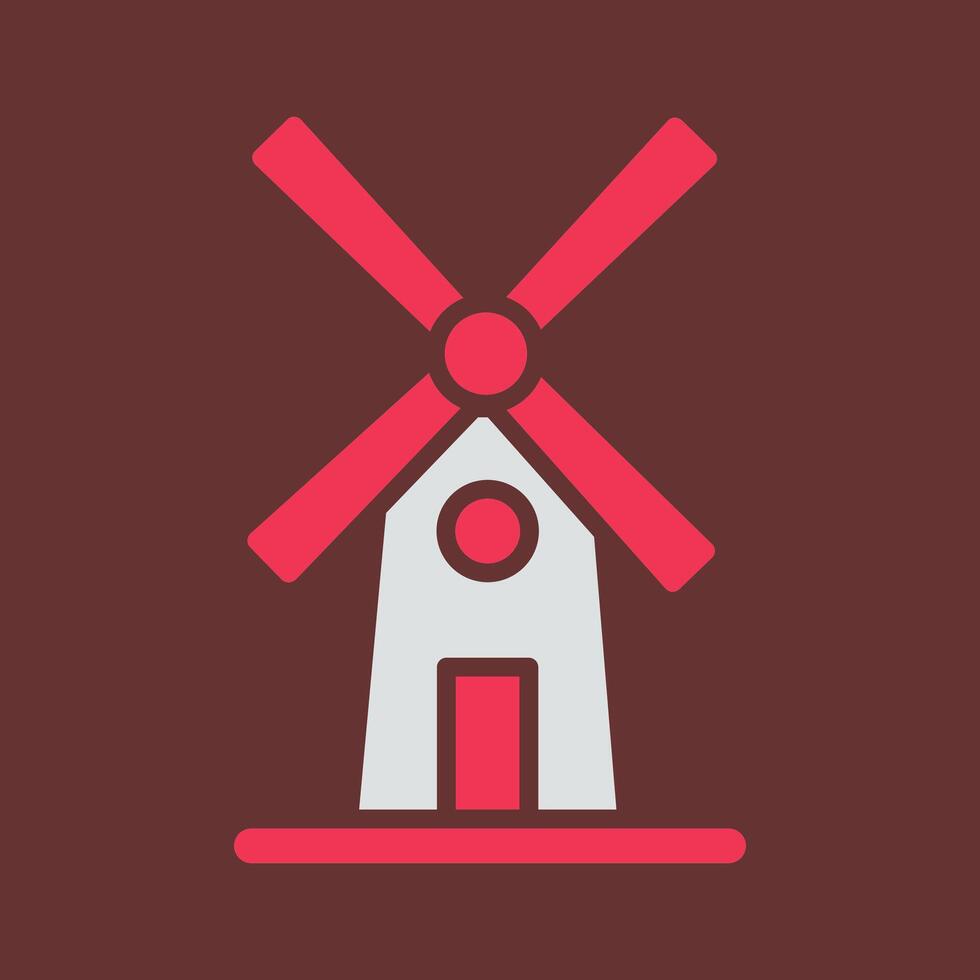 Windmill Vector Icon