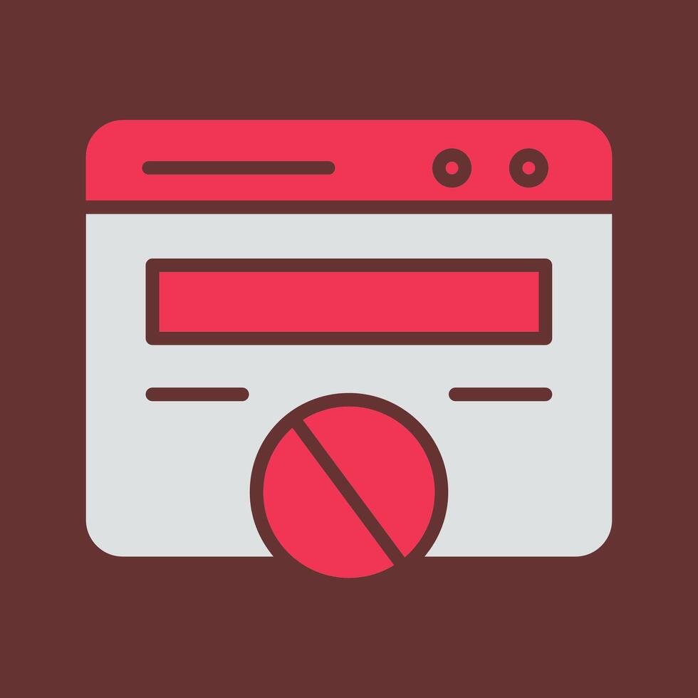 Block Website Vector Icon