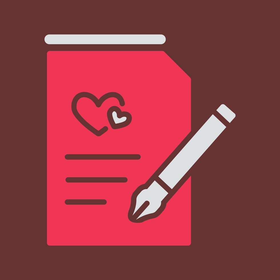 Marriage Contract Vector Icon