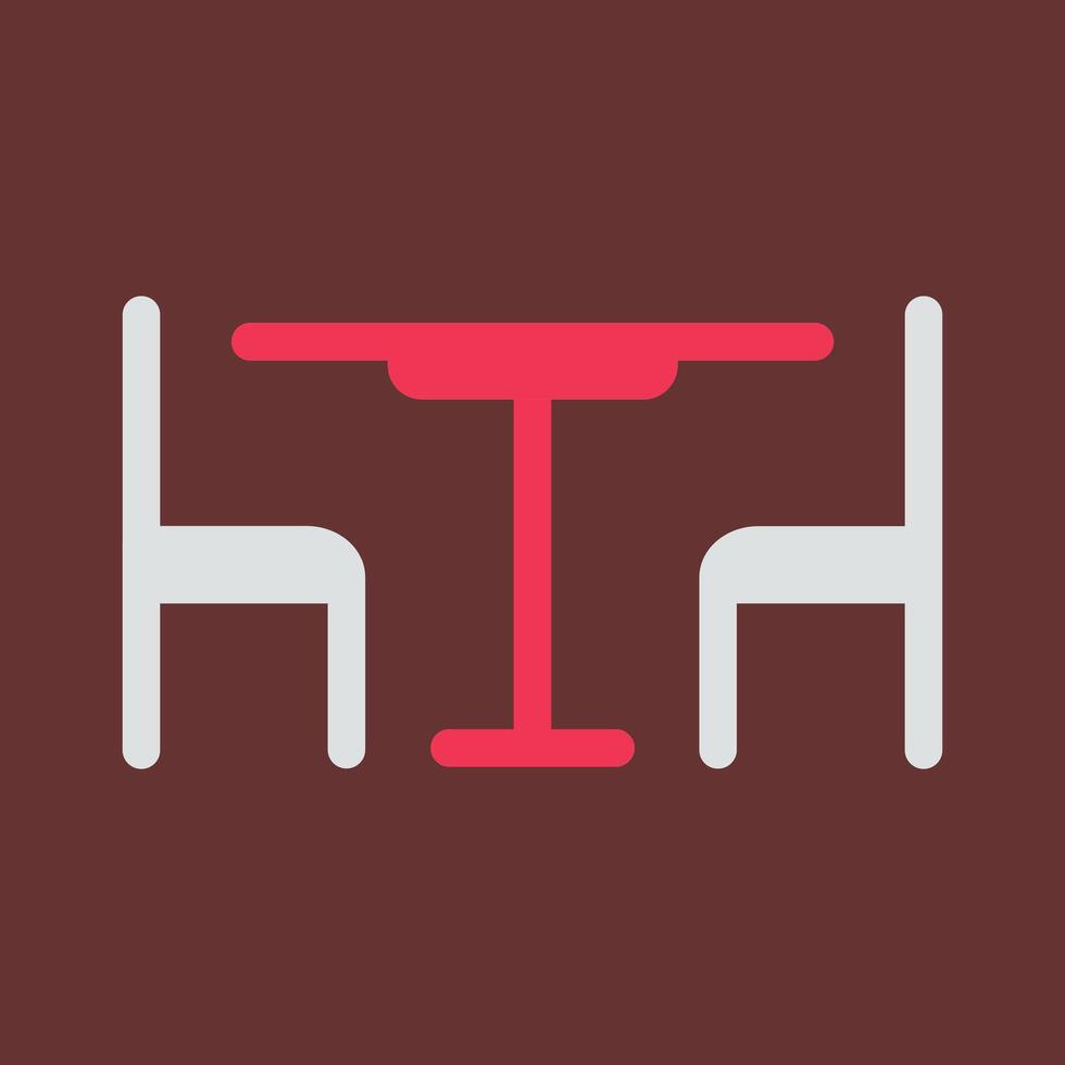 Lunch Table Vector Icon