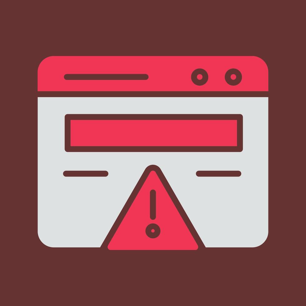 web error vector icono