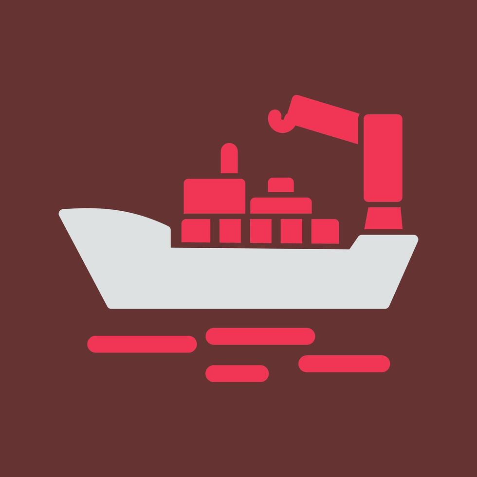 Cargo Ship II Vector Icon