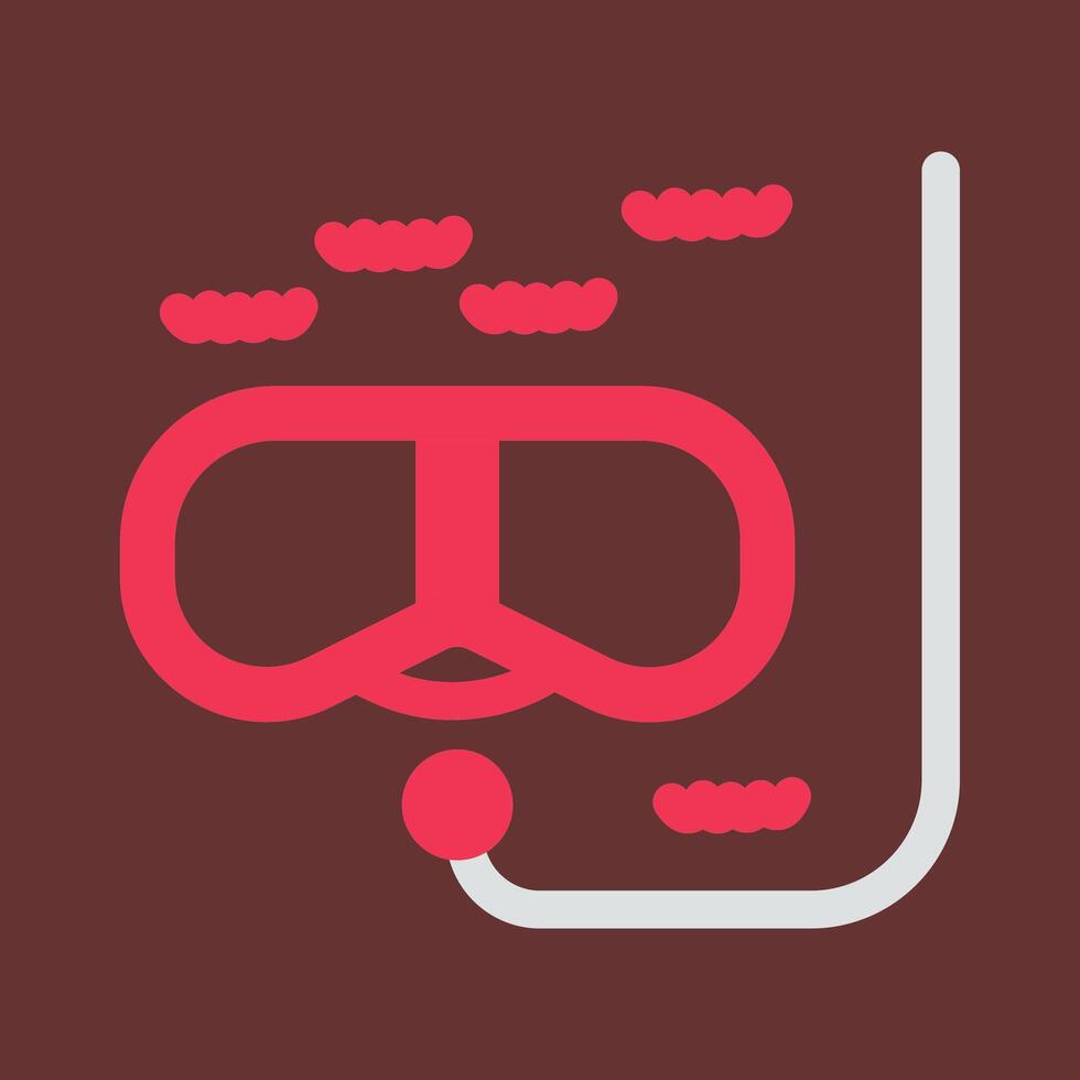 Snorkeling Vector Icon